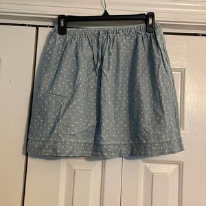 J. Crew Crewcuts size 12 women’s blue and white skirt.